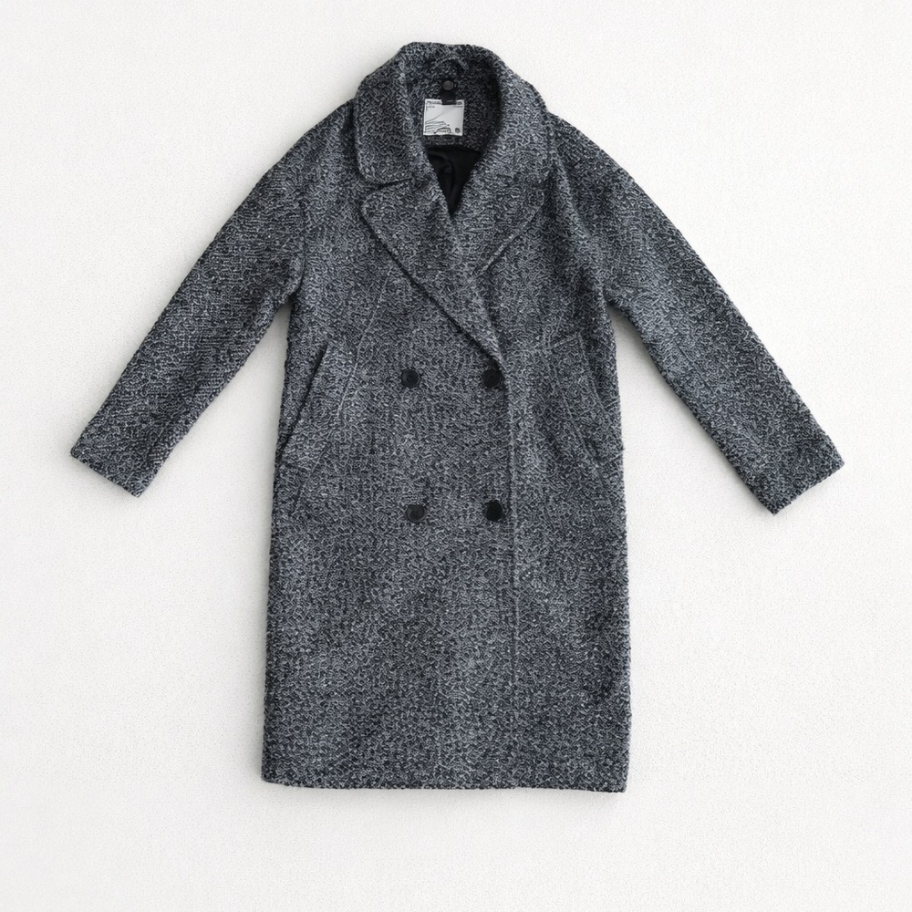 FRANK & OAK - Marled Wool Double-Breast Coat
